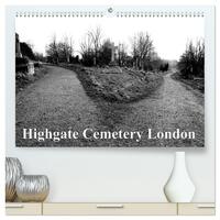 Highgate Cemetery London (hochwertiger Premium Wandkalender 2026 DIN A2 quer), Kunstdruck in Hochglanz