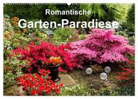 Romantische Garten-Paradiese (Wandkalender 2026 DIN A2 quer), CALVENDO Monatskalender
