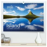 ISLAND 2026 - Faszinierende Landschaften (hochwertiger Premium Wandkalender 2026 DIN A2 quer), Kunstdruck in Hochglanz