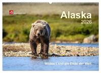 Alaska 2026 Wildes Land am Ende der Welt (Wandkalender 2026 DIN A2 quer), CALVENDO Monatskalender