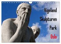 Vigeland Skulpturen Park Oslo (Wandkalender 2026 DIN A4 quer), CALVENDO Monatskalender