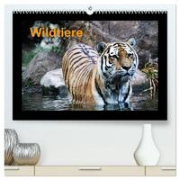 Wildtiere (hochwertiger Premium Wandkalender 2026 DIN A2 quer), Kunstdruck in Hochglanz