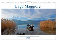 Lago Maggiore - Der malerische See in Italien und der Schweiz (Wandkalender 2026 DIN A4 quer), CALVENDO Monatskalender