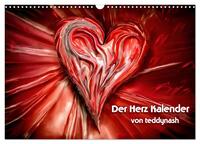 Der Herz Kalender (Wandkalender 2026 DIN A3 quer), CALVENDO Monatskalender