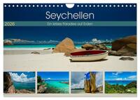 Seychellen - Ein letztes Paradies auf Erden (Wandkalender 2026 DIN A4 quer), CALVENDO Monatskalender