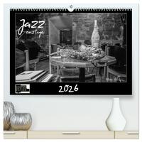 Jazz onstage (hochwertiger Premium Wandkalender 2026 DIN A2 quer), Kunstdruck in Hochglanz