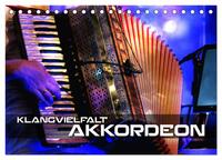 Klangvielfalt Akkordeon (Tischkalender 2026 DIN A5 quer), CALVENDO Monatskalender