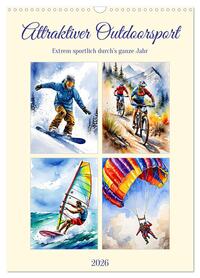 Attraktiver Outdoorsport (Wandkalender 2026 DIN A3 hoch), CALVENDO Monatskalender