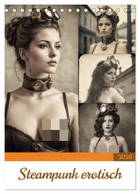 Steampunk erotisch (Tischkalender 2026 DIN A5 hoch), CALVENDO Monatskalender