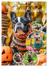 Frenchie Couture - Französische Bulldoggen in Strick-Chic (Wandkalender 2026 DIN A4 hoch), CALVENDO Monatskalender