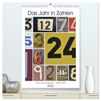 Das Jahr in Zahlen (hochwertiger Premium Wandkalender 2026 DIN A2 hoch), Kunstdruck in Hochglanz