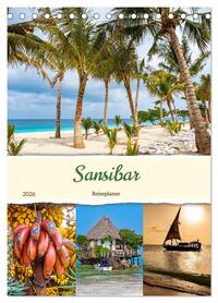 Sansibar - Reiseplaner (Tischkalender 2026 DIN A5 hoch), CALVENDO Monatskalender