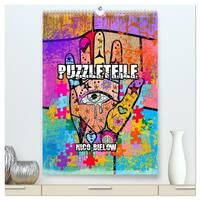 Puzzleteile (hochwertiger Premium Wandkalender 2026 DIN A2 hoch), Kunstdruck in Hochglanz
