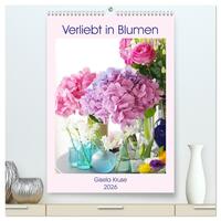Verliebt in Blumen (hochwertiger Premium Wandkalender 2026 DIN A2 hoch), Kunstdruck in Hochglanz