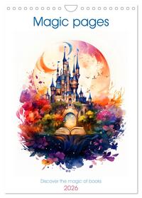 Magic pages - Discover the magic of books (Wall Calendar 2026 DIN A4 portrait), CALVENDO 12 Month Wall Calendar