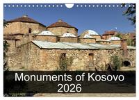Monuments of Kosovo 2026 (Wall Calendar 2026 DIN A4 landscape), CALVENDO 12 Month Wall Calendar