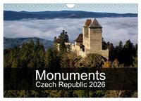 Monuments of Czech Republic 2026 (Wall Calendar 2026 DIN A4 landscape), CALVENDO 12 Month Wall Calendar