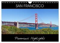 SAN FRANCISCO Panoramic Highlights (Wall Calendar 2026 DIN A4 landscape), CALVENDO 12 Month Wall Calendar