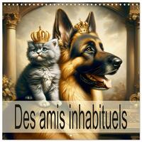 Des amis inhabituels (Calendrier mural carré 2026 30x30 cm) Calendrier double avec une page pour vos prises de notes