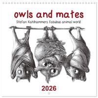 owls and mates 2026 (Wall Calendar 2026 12 × 12 Inch) CALVENDO 12 Month Wall Calendar