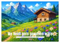 Wo Heidi gern gewesen wäre (Wandkalender 2026 DIN A4 quer), CALVENDO Monatskalender