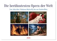 Die berühmtesten Opern der Welt (Wandkalender 2026 DIN A4 quer), CALVENDO Monatskalender