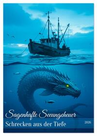 Sagenhafte Seeungeheuer - Schrecken aus der Tiefe (Wandkalender 2026 DIN A4 hoch), CALVENDO Monatskalender