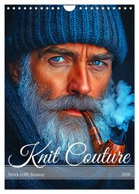 Knit Couture - Strick trifft Runway (Wandkalender 2026 DIN A4 hoch), CALVENDO Monatskalender