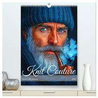 Knit Couture - Strick trifft Runway (hochwertiger Premium Wandkalender 2026 DIN A2 hoch), Kunstdruck in Hochglanz