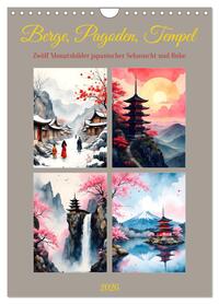 Berge, Pagoden, Tempel (Wandkalender 2026 DIN A4 hoch), CALVENDO Monatskalender