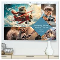 Nüsse waren gestern – jetzt wird’s verrückt! (hochwertiger Premium Wandkalender 2026 DIN A2 quer), Kunstdruck in Hochglanz