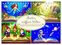 Bücher eröffnen Welten (Tischkalender 2027 DIN A5 quer), CALVENDO Monatskalender