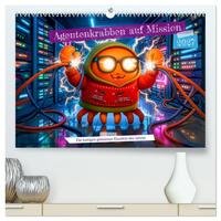 Agentenkrabben auf Mission - Die lustigen geheimen Einsätze des Jahres (hochwertiger Premium Wandkalender 2027 DIN A2 quer), Kunstdruck in Hochglanz