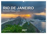 Rio de Janeiro - Kontraste. Farben. Licht (Wandkalender 2027 DIN A2 quer), CALVENDO Monatskalender