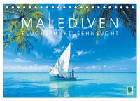Die Malediven: Fluchtpunkt Sehnsucht (Tischkalender 2027 DIN A5 quer), CALVENDO Monatskalender