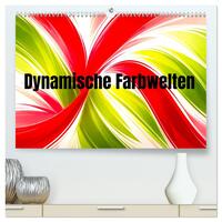 Dynamische Farbwelten (hochwertiger Premium Wandkalender 2027 DIN A2 quer), Kunstdruck in Hochglanz