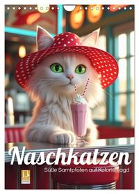 Naschkatzen – Süße Samtpfoten auf Kalorienjagd (Wandkalender 2027 DIN A4 hoch), CALVENDO Monatskalender