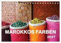 Marokkos Farben (Tischkalender 2027 DIN A5 quer), CALVENDO Monatskalender