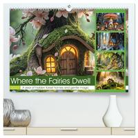 Where the Fairies Dwell - A year of hidden forest homes and gentle magic (High Quality Premium Wall Calendar 2027 DIN A2 landscape),CALVENDO 12 Month Wall Calendar