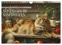 Nostalgische Samtpfoten (Wandkalender 2027 DIN A4 quer), CALVENDO Monatskalender
