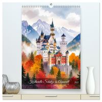 Kulturelle Schätze in Aquarell (hochwertiger Premium Wandkalender 2027 DIN A2 hoch), Kunstdruck in Hochglanz