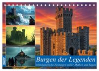 Burgen der Legenden (Tischkalender 2027 DIN A5 quer), CALVENDO Monatskalender