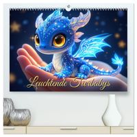 Leuchtende Tierbabys (hochwertiger Premium Wandkalender 2027 DIN A2 quer), Kunstdruck in Hochglanz