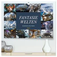 Fantasie Welten - Science Fiction (hochwertiger Premium Wandkalender 2027 DIN A2 quer), Kunstdruck in Hochglanz