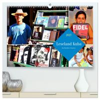 Leseland Kuba - Buchhändler in Havanna (hochwertiger Premium Wandkalender 2027 DIN A2 quer), Kunstdruck in Hochglanz