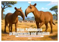 Urige Paläofauna prähistorisch und niedlich (Wandkalender 2027 DIN A4 quer), CALVENDO Monatskalender