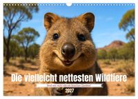 Die vielleicht nettesten Wildtiere (Wandkalender 2027 DIN A3 quer), CALVENDO Monatskalender