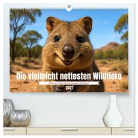 Die vielleicht nettesten Wildtiere (hochwertiger Premium Wandkalender 2027 DIN A2 quer), Kunstdruck in Hochglanz