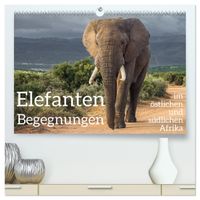 Elefanten Begegnungen im östlichen und südlichen Afrika (hochwertiger Premium Wandkalender 2027 DIN A2 quer), Kunstdruck in Hochglanz