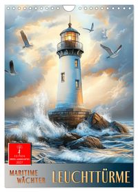 Maritime Wächter - Leuchttürme (Wandkalender 2027 DIN A4 hoch), CALVENDO Monatskalender